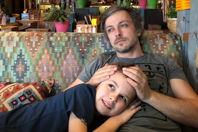 Алексей Попов с младшим сыном