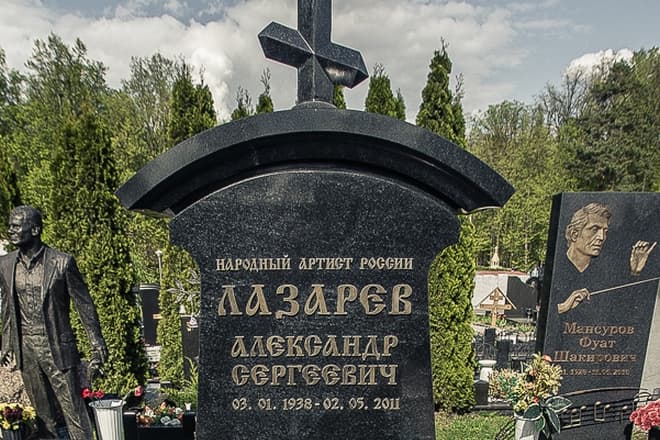 Смерть лазаревой. Троекуровское кладбище Лазарев памятник.