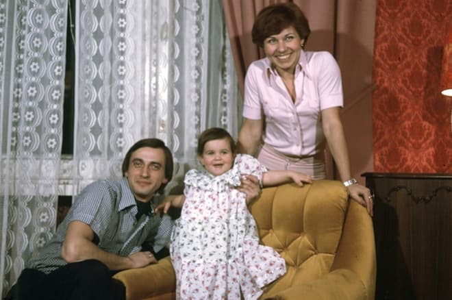 Александр Горшков и Людмила Пахомова с дочерью Юлией