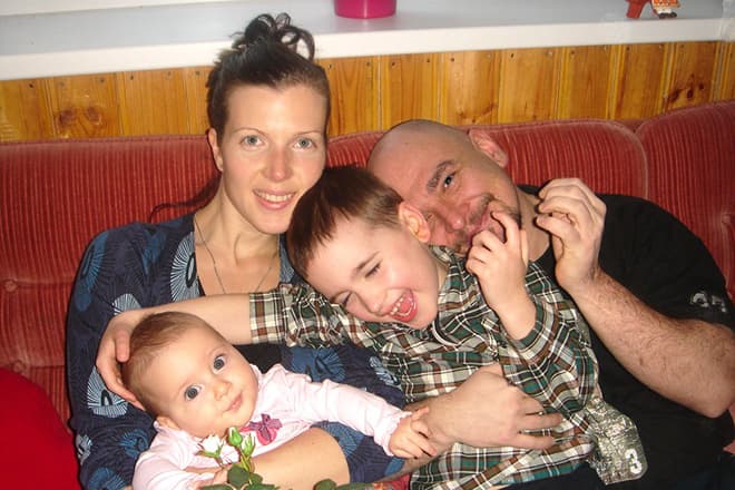 Сергей Трофимов с семьей