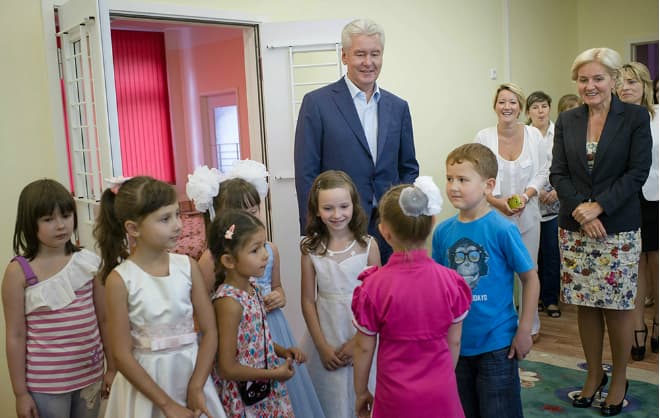 Сергей Собянин и Ольга Голодец посетили детский сад