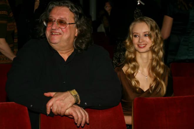 Александр Градский с молодой женой Мариной Коташенко