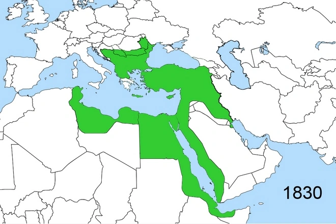 Карта османской империи с городами