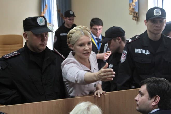 Юлия Тимошенко на судебном заседании