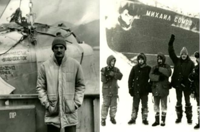 Виктор Гусев на ледоколе «Владивосток»