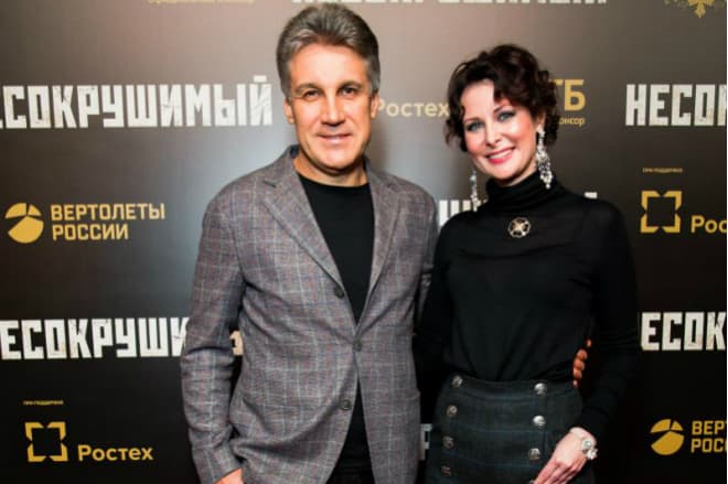 Алексей Пиманов и Ольга Погодина на премьере фильма "Несокрушимый" в 2018 году