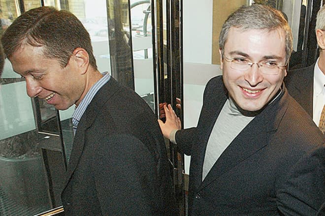 Михаил Ходорковский и Роман Абрамович 
