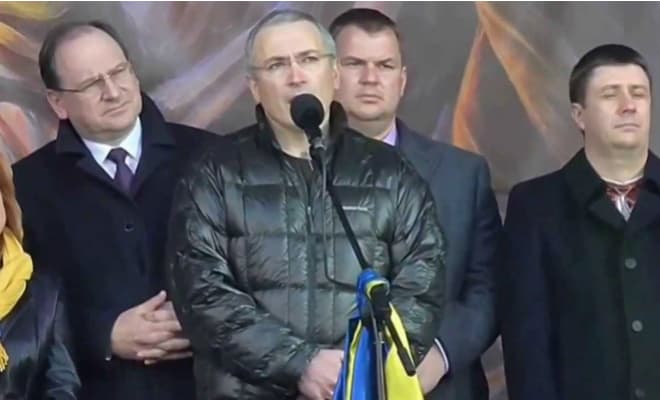 Михаил Ходорковский на украинском Майдане