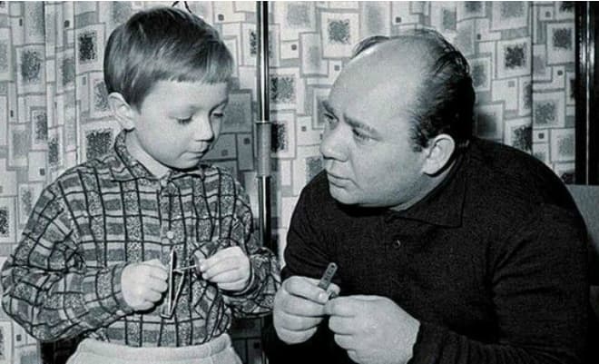 Евгений Леонов с сыном Андреем Леоновым