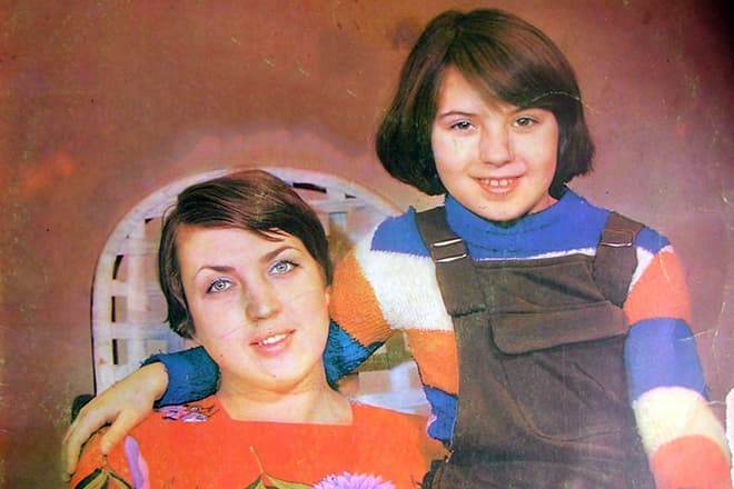 Жанна Рождественская с дочерью Ольгой