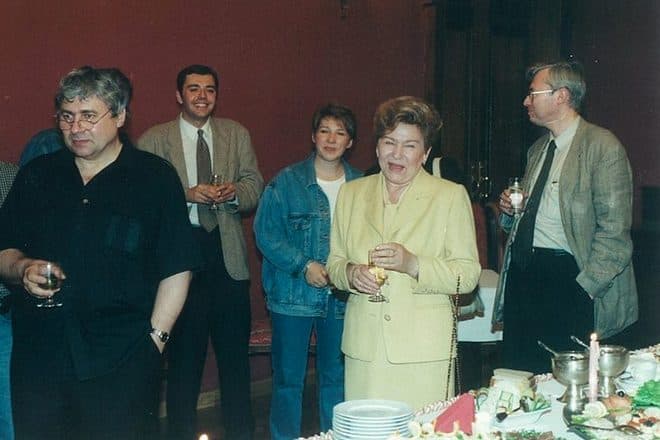 Глеб Павловский, Татьяна Дьяченко, Наина Ельцина, Игорь Малашенко в 1996 году