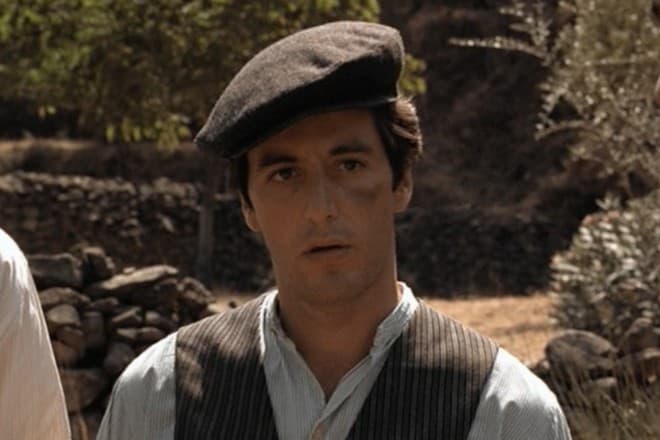 Аль Пачино в роли Майкла Корлеоне (кадр из фильма «Крестный отец»)