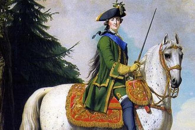 Портрет Екатерины II на коне