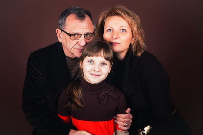 Рудольф Фурманов, его жена Диана Кузьминова и их дочь Лиза