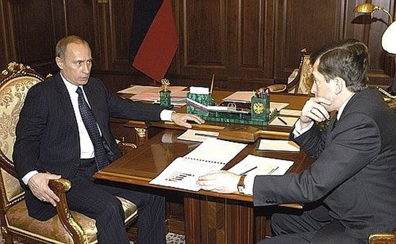 Владимир Путин и Александр Починок