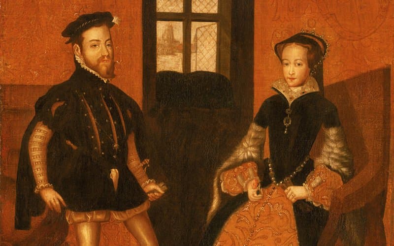 Мария Тюдор и ее муж Филипп II