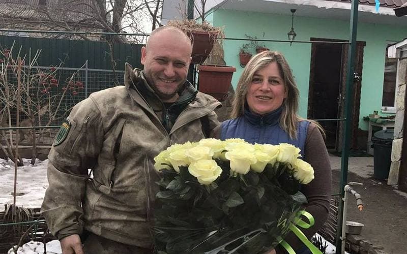 Дмитрий Ярош и его жена