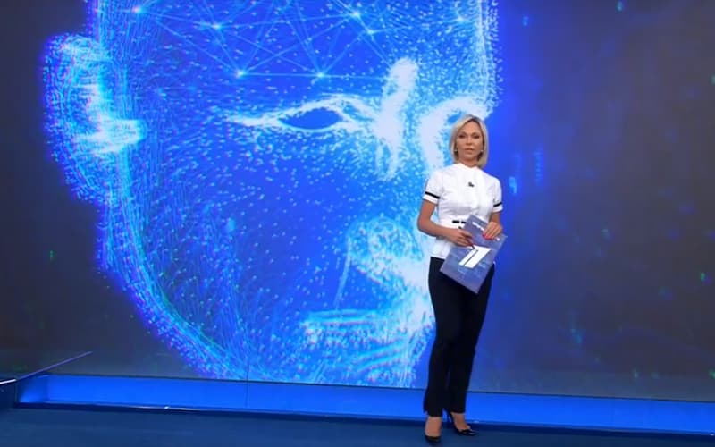 Телеведущая Елена Винник (кадр из программы «Вечерние новости»)