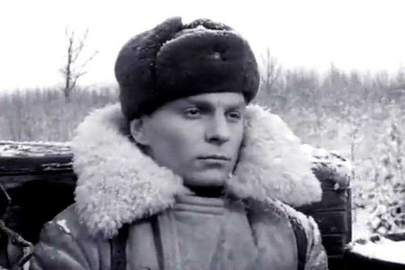 Юрий Назаров в молодости (кадр из фильма «В трудный час»)