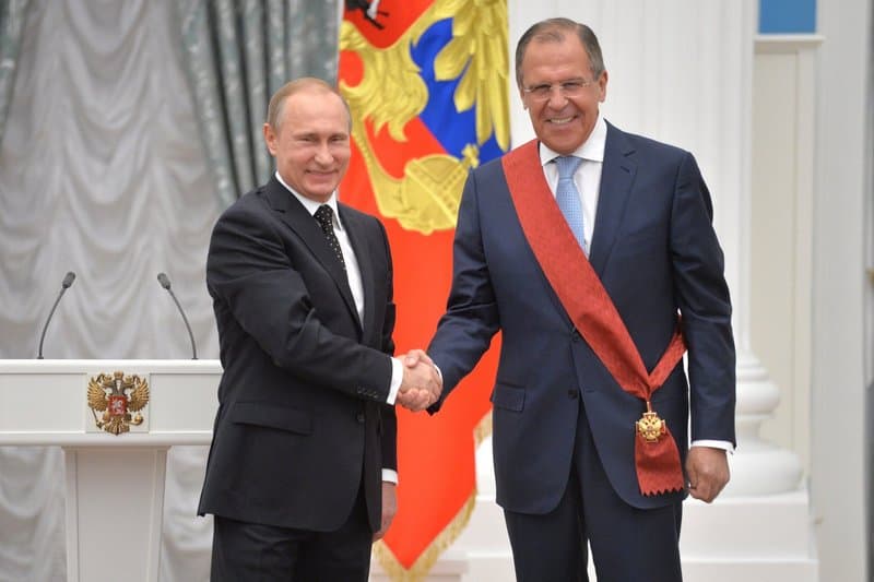 Сергей Лавров и Владимир Путин
