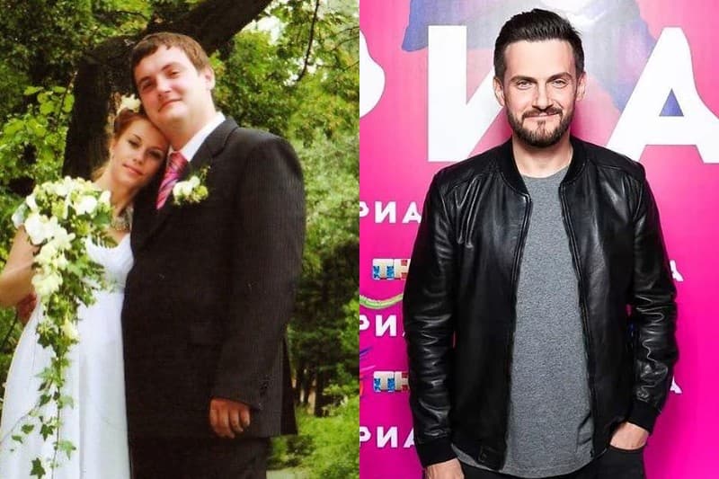 Андрей Аверин до и после похудения