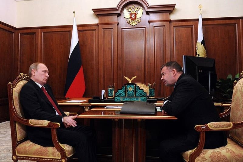 Андрей Бокарев и Владимир Путин