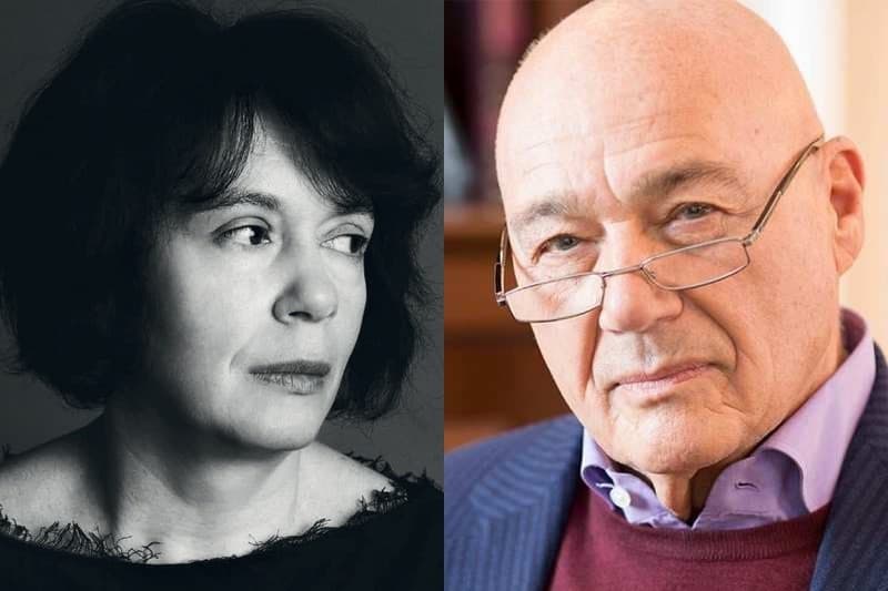 Екатерина Чемберджи и Владимир Познер. 
