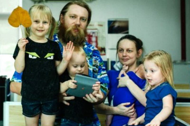 Алиса Теплякова и ее семья