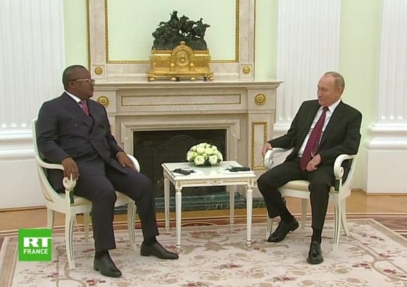 Умару Сисоку Эмбало и Владимир Путин