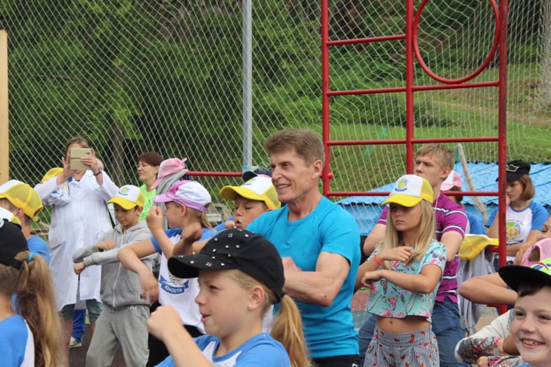 Олег Кожемяко занимается спортом