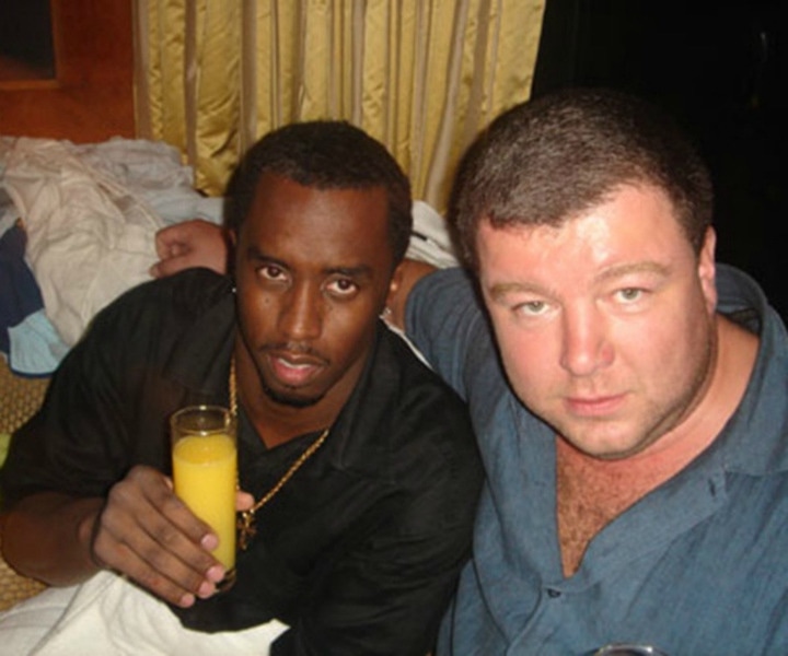 Puff Daddy и российский актер Александр Робак