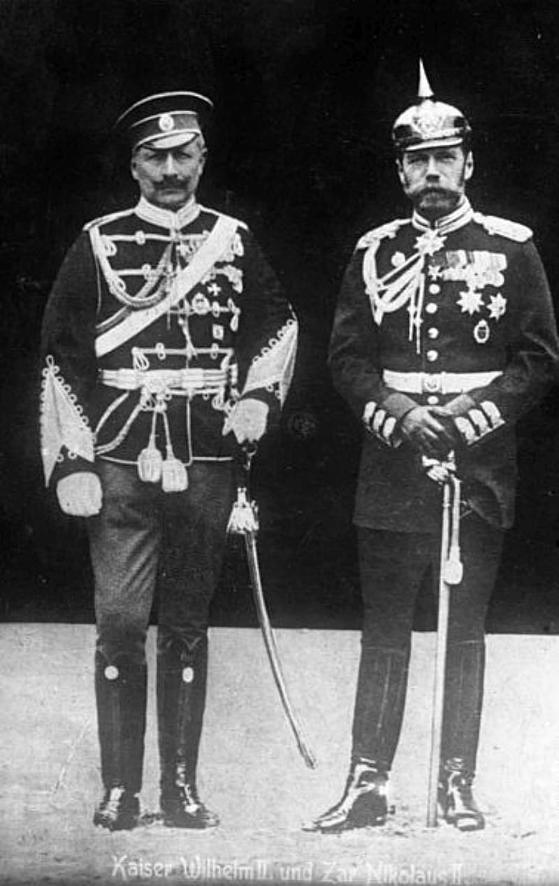 Вильгельм II Император Германии и Николай 2