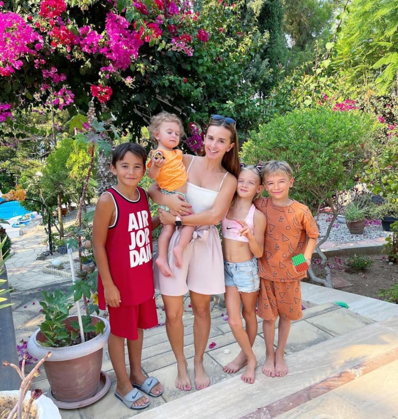 Маргарита Марсо с детьми