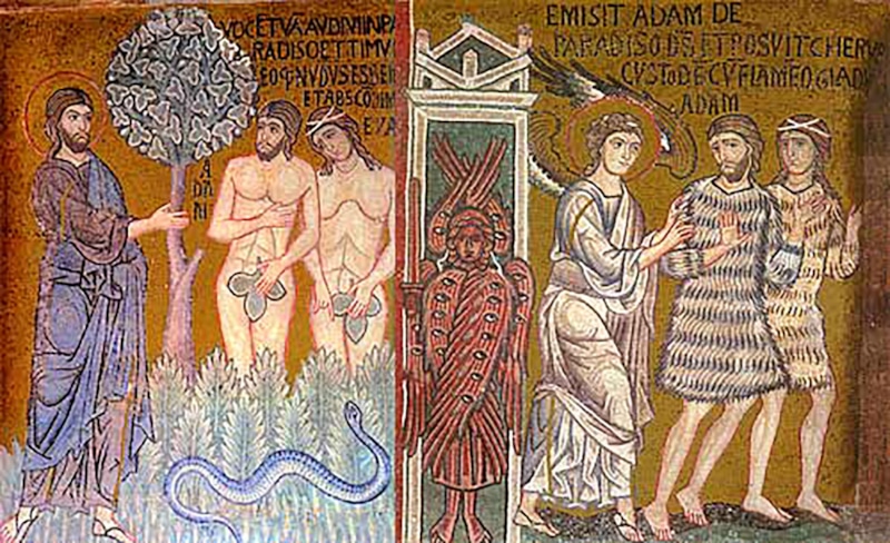 Изгнание Адама и Евы - византийская мозаика. Палатинская капелла, Палермо. XII век (https://ru.wikipedia.org/wiki/Прощёное_воскресенье#/media/Файл:Garden_of_eden_mosaic.jpg) Изгнание Адама и Евы - византийская мозаика. Палатинская капелла, Палермо. XII век (https://ru.wikipedia.org/wiki/Прощёное_воскресенье#/media/Файл:Garden_of_eden_mosaic.jpg)