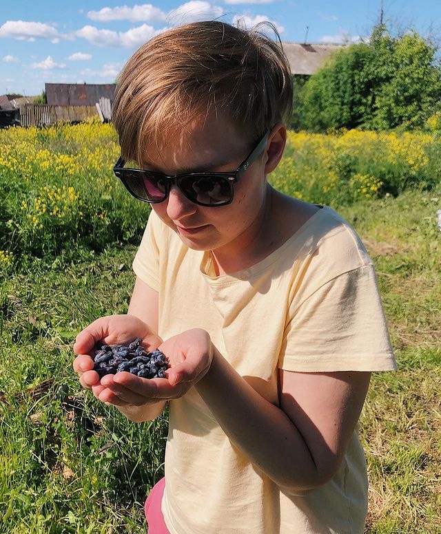 Гузель Санжапова в деревне Малый Турыш