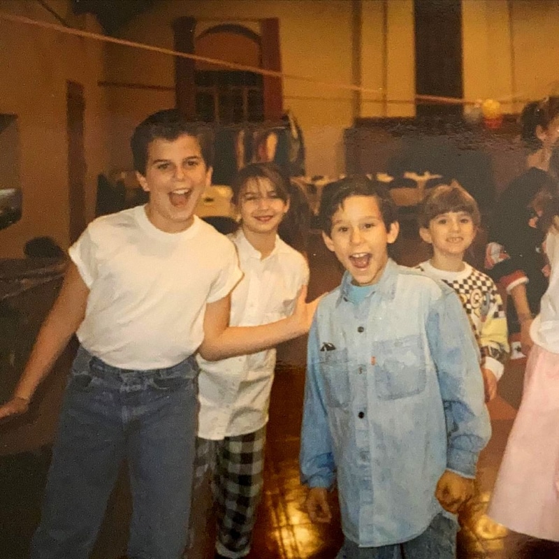 Бретт Гельман в детстве без бороды