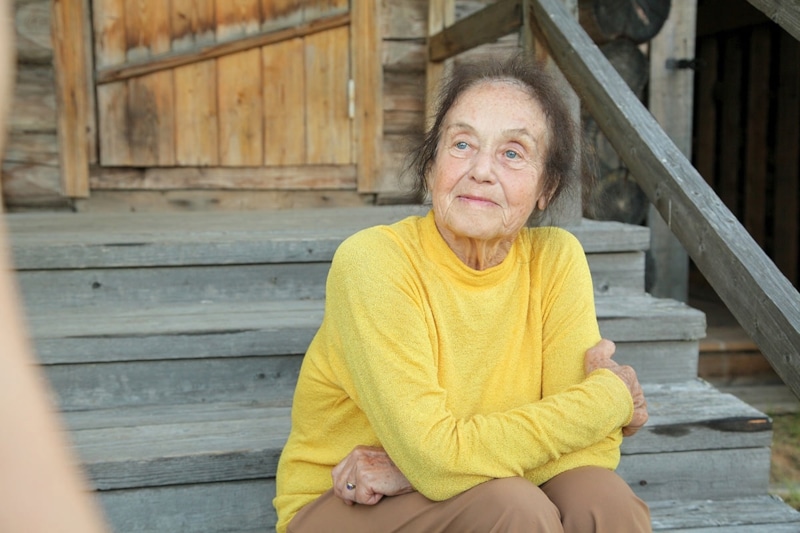 Ольга Фокина в деревне