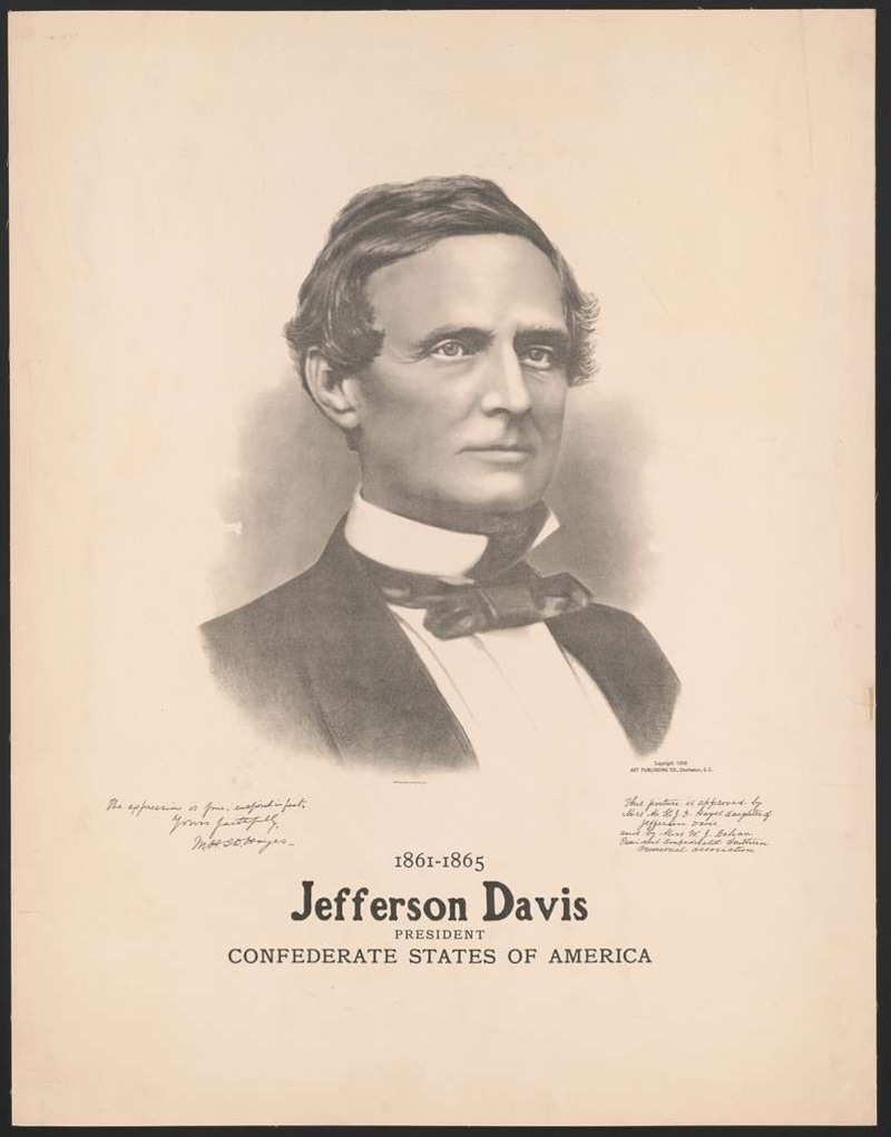 Гражданская война в США, Джефферсон Дэвис (https://picryl.com/media/1861-1865-jefferson-davis-president-confederate-states-of-america-bc47bf) Гражданская война в США, Джефферсон Дэвис (https://picryl.com/media/1861-1865-jefferson-davis-president-confederate-states-of-america-bc47bf)