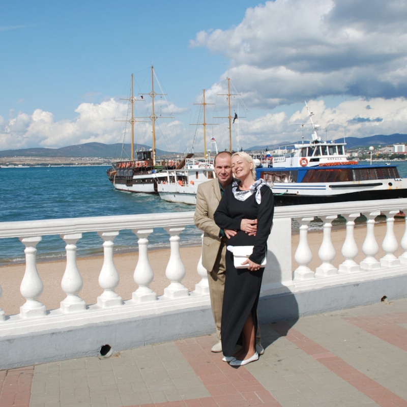 Андрей Ливадный с женой