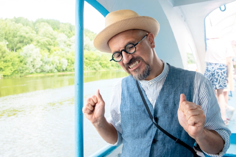 Егор Дружинин в образе Бориса в сериале «Вампиры средней полосы» / Фото: Кинориум