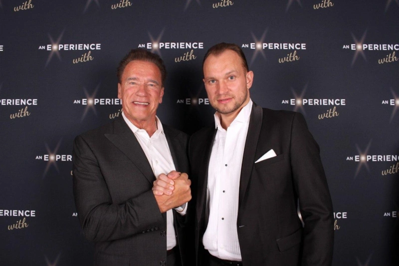 Максим Темченко и Арнольд Шварценеггер