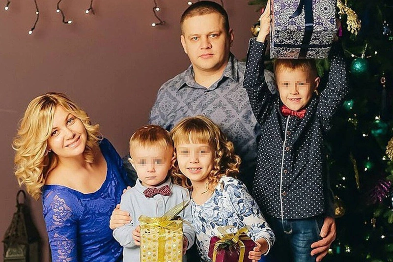 Игорь Востриков и его семья