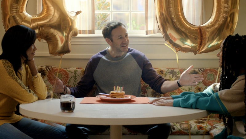 Габриэль Деннис, Крис О’Дауд и Джулье Амара в сериале «Предсказание»