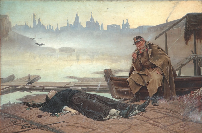В. Перов "Утопленица". 1867. (https://ru.wikipedia.org/wiki/%D0%A1%D0%BF%D0%B8%D1%81%D0%BE%D0%BA_%D0%BA%D0%B0%D1%80%D1%82%D0%B8%D0%BD_%D0%92%D0%B0%D1%81%D0%B8%D0%BB%D0%B8%D1%8F_%D0%93%D1%80%D0%B8%D0%B3%D0%BE%D1%80%D1%8C%D0%B5%D0%B2%D0%B8%D1%87%D0%B0_%D0%9F%D0%B5%D1%80%D0%BE%D0%B2%D0%B0#/media/%D0%A4%D0%B0%D0%B9%D0%BB:%D0%9F%D0%B5%D1%80%D0%BE%D0%B2_%D0%A3%D1%82%D0%BE%D0%BF%D0%BB%D0%B5%D0%BD%D0%BD%D0%B8%D1%86%D0%B0.jpg) В. Перов "Утопленица". 1867. (https://ru.wikipedia.org/wiki/%D0%A1%D0%BF%D0%B8%D1%81%D0%BE%D0%BA_%D0%BA%D0%B0%D1%80%D1%82%D0%B8%D0%BD_%D0%92%D0%B0%D1%81%D0%B8%D0%BB%D0%B8%D1%8F_%D0%93%D1%80%D0%B8%D0%B3%D0%BE%D1%80%D1%8C%D0%B5%D0%B2%D0%B8%D1%87%D0%B0_%D0%9F%D0%B5%D1%80%D0%BE%D0%B2%D0%B0#/media/%D0%A4%D0%B0%D0%B9%D0%BB:%D0%9F%D0%B5%D1%80%D0%BE%D0%B2_%D0%A3%D1%82%D0%BE%D0%BF%D0%BB%D0%B5%D0%BD%D0%BD%D0%B8%D1%86%D0%B0.jpg)