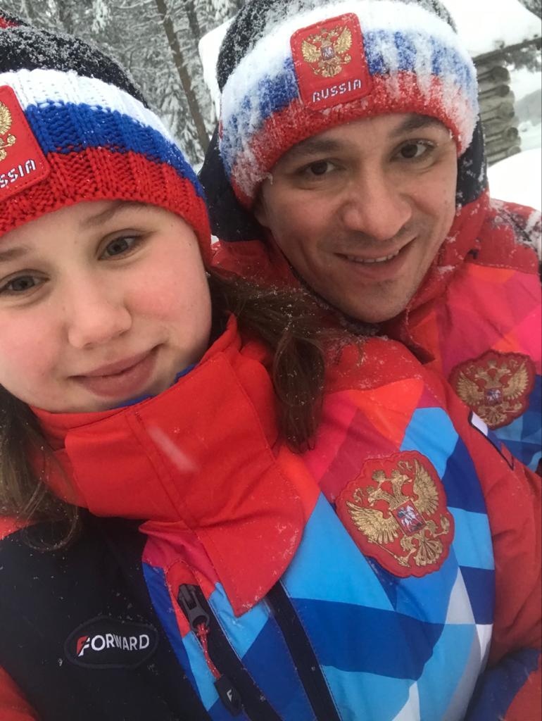 Атлеты Специальной олимпиады Роман Зинуров и Анна Яковлева