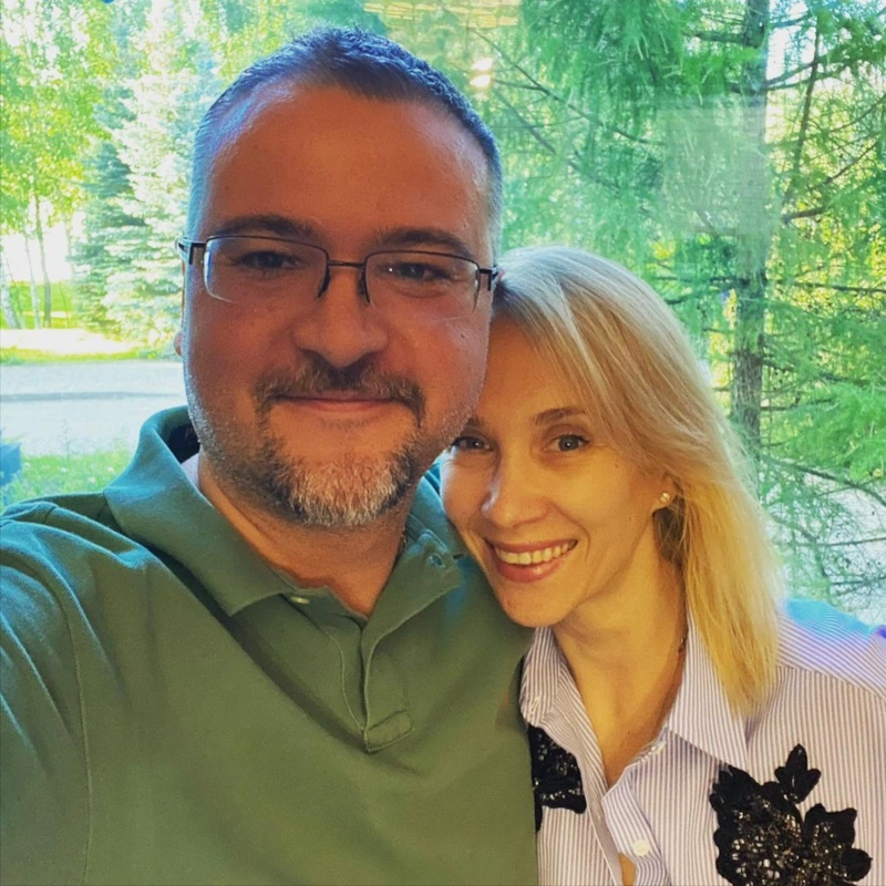 Андрей Белюченко с женой Андрей Белюченко с женой