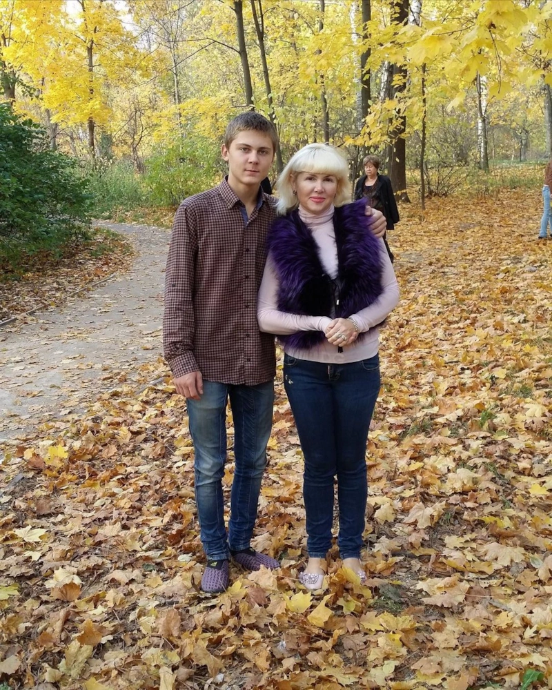 Эмилия Король и ее сын Любомир