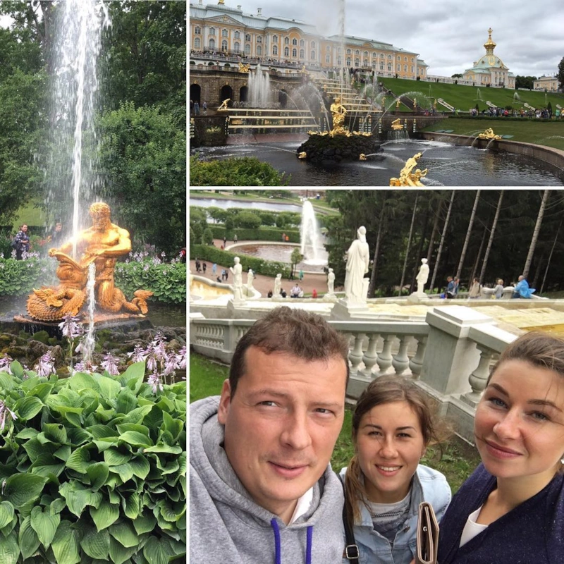 Дарья (посередине) с мужем Романом и Галиной Нечкасовой