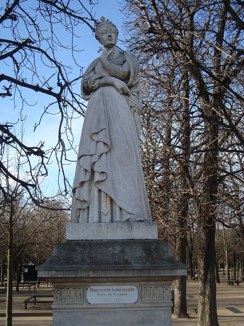 Статуя Маргариты Ангулемской в Люксембургском саду в Париже (https://fr.wikipedia.org/wiki/Marguerite_de_Valois-Angoul%C3%AAme#/media/Fichier:Marguerite_d'Angouleme.JPG) Статуя Маргариты Ангулемской в Люксембургском саду в Париже (https://fr.wikipedia.org/wiki/Marguerite_de_Valois-Angoul%C3%AAme#/media/Fichier:Marguerite_d'Angouleme.JPG)