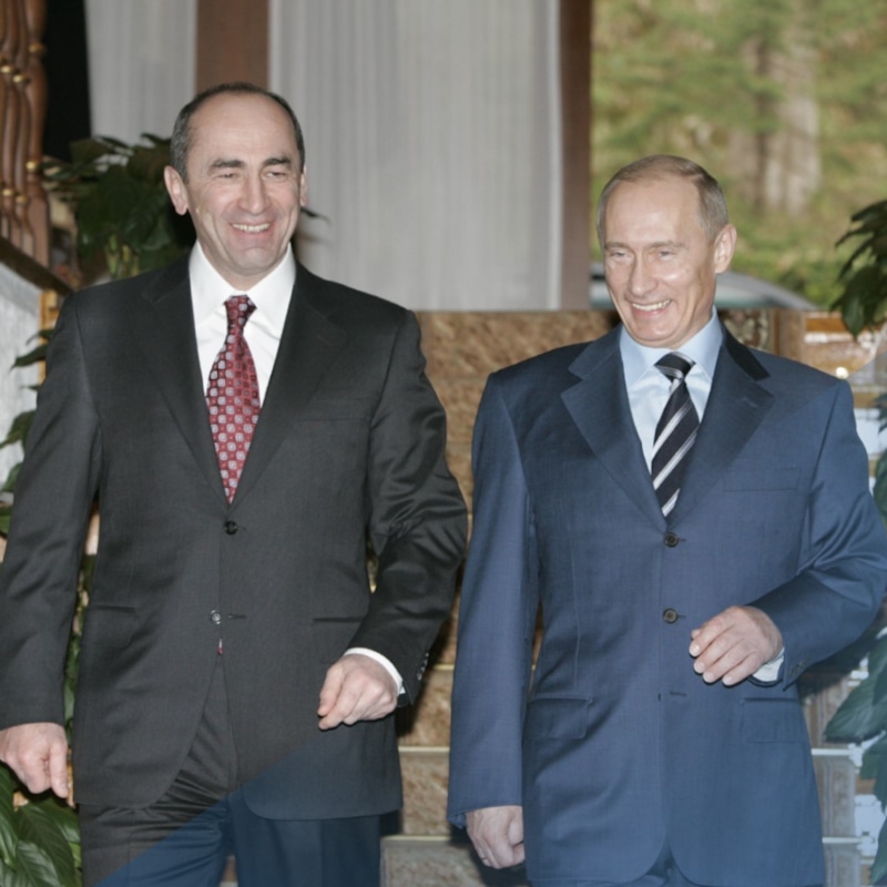 Роберт Кочарян и Владимир Путин